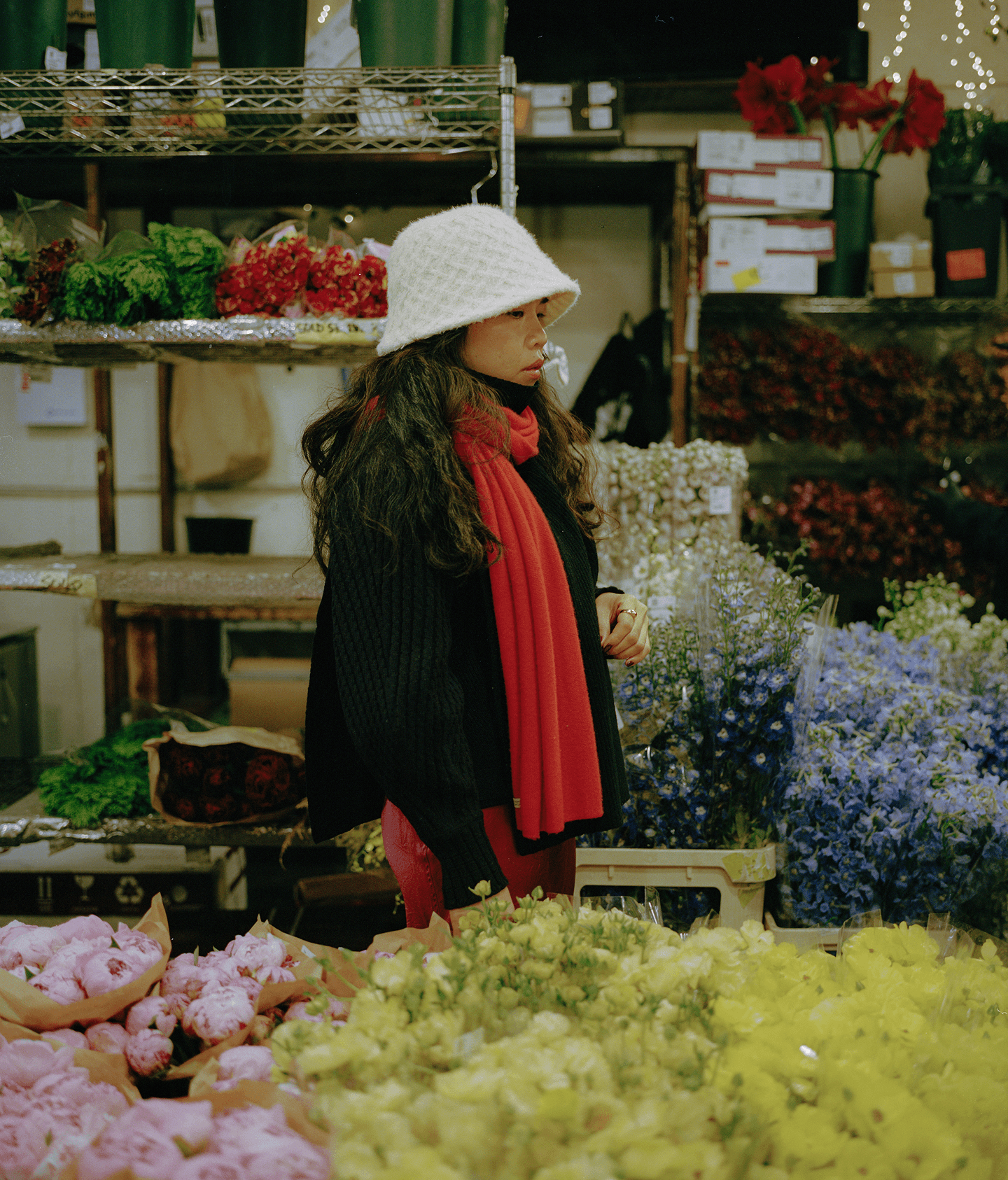 Kelly in flower shop